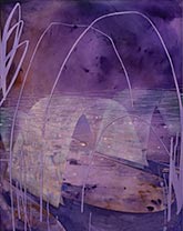 Painting by Ricardo Cabret on exhibition at Kohn Gallery in Los Angeles, CA, May 6 - June 17, 2023, 050623