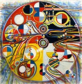 Abstract painting by Ati Maier on exhibition at Pierogi in Brooklyn, September 15 - October 21, 2023, 090423