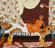 Artwork by Bony Ramirez on exhibition at Jeffrey Deitch Gallery in New York, September 9 - October 21, 2023, 083023