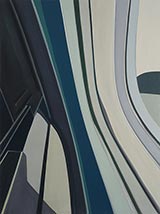 Abstract painting by Chris Gallagher on exhibition at McKenzie Fine Art in New York, September 8 - October 8, 2023, 083023