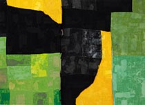 Painting by Evan Nesbit on exhibit at Roberts Projects in Los Angeles, CA, June 10 - July 8, 2023, 060423
