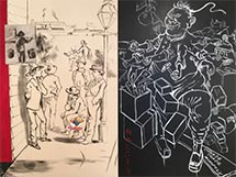 Artwork by Hung Liu on exhibition at Rena Bransten Gallery in San Francisco, September 20 - November 18, 2023, 092923