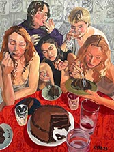 Painting by Kyra Gregory on exhibition at LaiSun Keane in Boston, September 1 - October 1, 2023, 082723