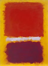 Painting on paper from 1959 by Mark Rothko on exhibition at The National Gallery of Art in Washington, DC, November 19 - March 31, 2024, 090623