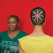 Color photography by Sonya Clark on exhibition at Cranbrook Art Museum in Bloomfield Hills, Michigan, June 17 - September 24, 2023, 060823