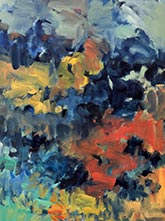 Abstract painting by Susan Horn on exhibition at Groveland Gallery, Minneapolis, Minnesota, Sept 9 - October 14, 2023, 091523