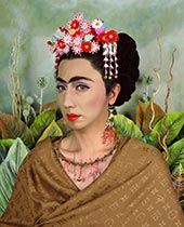 Self-portrait by Yasumasa Morimura on exhibition at Luhring Augustine in New York, September 5 - October 21, 2023, 090423