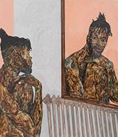 Artwork by Amoako Boafo on exhibition at Seattle Art Museum in Seattle, July 13 - September 10, 2023, 072423