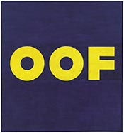 Painting by Ed Ruscha on exhibition at MoMA in New York City, Sept 10 - January 13, 2024, 082823