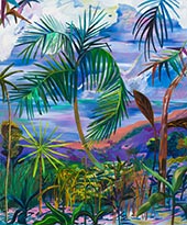 Painting by Shara Hughes on exhibition at David Kordansky Gallery in Los Angeles, CA, September 9 - October 21, 2023, 082923