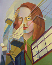 Painting by Chen Ke on exhibition at Perrotin in Paris, October 14 - January 13, 2024, 110522