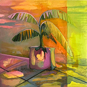 Painting by Cielo Felix-Hernandez on exhibition at Sargent's Daughters in Los Angeles, CA, November 4  - December 22, 2023, 110723