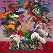 Artwork by Dana Schutz on exhibition at David Zwirner in NYC, November 2 - December 16, 2023, 110323