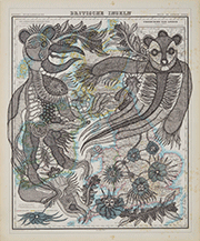 Drawing by Evelyne Postic on exhibition at Calvin-Morris Gallery in New York, October 26 - December 9, 2023, 110323