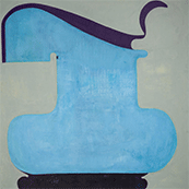 Abstract painting by Fran Shalom on exhibition at Kathryn Markel Fine Arts in New York, New York, October 26 - December 2, 2023, 103023