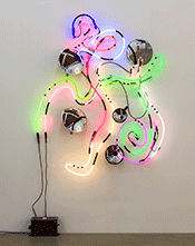 Neon art by Keith Sonnier on exhibition at Parrasch Heijnen Gallery in Los Angeles, CA, October 21  - December 16, 2023, 110123