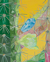 Flower painting by Matt Wedel on exhibition at L.A. Louver Gallery in Venice, CA, October 25 - January 6, 2024, 102323