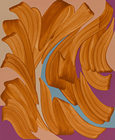 Abstract painting by Michelle Weddle on exhibition at Dimmitt Contemporary Art in Houston, Texas, November 2 - December 2, 2023, 110223