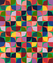 Artwork by Odili Donald Odita on exhibition at David Kordansky Gallery in Los Angeles, CA, November 11 - December 16, 2023, 102323