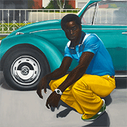 Artwork by Peter Uka on exhibition at Mariane Ibrahim in Paris, October 13 - December 2, 2023, 110522