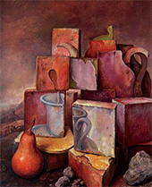 Artwork by Samuel Bak on exhibtion at Pucker Gallery in Boston, October 21 - December 3, 2023, 102223