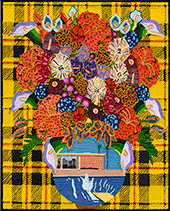 Floral Painting by Caroline Larsen on exhibition at The Hole Gallery in New York, January 13 - March 3, 2024, 012124