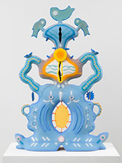 Ceramic sculpture by Chenlu Hou on exhibition at Kristen Lorello Gallery in NYC, March 19 - April 20, 2024, 032024