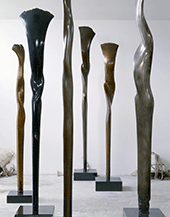 Sculpture by Jack Zajac on exhibition at Dolby Chadwick Gallery in San Francisco, through January 27, 2024, 010524