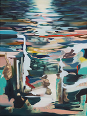 Painting by Annette Hur on exhibition at CHART Gallery in Tribeca New York, February 21 - April 5, 2025, 031425