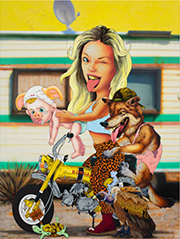 Contemporary painting by Canyon Castator on exhibition at Diane Rosenstein Gallery in Los Angeles, CA, April 17 - May 24, 2025, 041125
