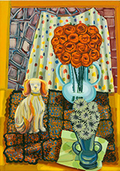 Painting by Judith Linhares on exhibition at PPOW Gallery in Tribeca New York, March 14 - April 19, 2025, 031425