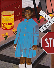 Painting by Keith Jackson on exhibition at Charles Moffett gallery in Tribeca New York, March 14 - April 19, 2025, 031425