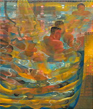 Painting by Alvin Ong on exhibition at Anat Ebgi in Los Angeles, CA, May 24 - June 28, 2025, 053125