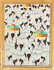 Painting by Blanc on exhibition at Gallery C in Raleigh, North Carolina, June 6 - July 31, 2025, 070925