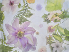 Floral artwork by Catherine Erb on exhibition at Catherine Couturier Gallery in Houston, May 17 - June 21, 2025, 050925