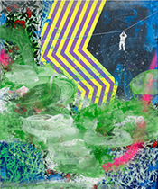 Painting by David Huffman on exhibition at Jessica Silverman in San Francisco, July 24 - August 30, 2025, 072025