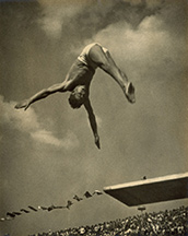 Vintage photograph by Leni Riefenstahl, 1936 Olympics available from Keith de Lellis Gallery in New York, July 2025, 072025