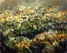 Flower painting by Virginia Steck on exhibition at Walker Fine Art in Denver, May 9 - July 12, 2025, 052825