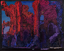 Mixed media artwork by Austin Martin White on exhibition at Petzel Gallery in the Chelsea district of New York, Sept 4 - October 18, 2025, 090425