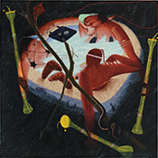 Painting by Celeste Rapone on exhibition at Marianne Boesky Gallery in New York, September 4 - October 18, 2025, 083125