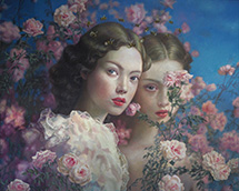 Painting by Jana Brike on exhibition at Corey Helford Gallery in Los Angeles, CA, October 11 - November 15, 2025, 102125