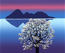 Silk Screen Print by Kenichi Kuriyagawa on exhibition at Art House SF in San Francisco, August 1 - 30, 2025, 082725