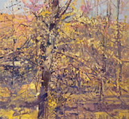 Annie Harris Massie landscape painting in Grounding at Les Yeux du Monde in Charlottesville Virginia November 22 to December 21, 2025 120225