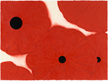 Screenprint by Donald Sultan on exhibition at Leslie Sacks Gallery in Santa Monica, CA, November 8 - January 10, 2026, 110825