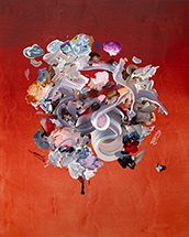 Janna Watson abstract painting on exhibition at Laura Rathe Fine Art in Houston TX October 23 - November 16 2025 110425