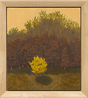 Landscape painting by Jared Buckhiester on exhibition at David Kordansky Gallery in the Chelsea district of New York, October 30 - December 13, 2025, 110725