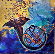 New painting by Katharine Owens on exhibition at Zenith Gallery in Washington, DC, October 24 - November 29, 2025, 111425