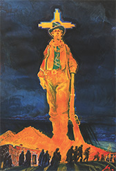 Bob Boze Bell illustration on exhibition in The Resurrection of Billy the Kid at Western Spirit Scottsdales Museum of the West in Scottsdale Arizona through December 2025 112325