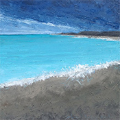 Alison Paul seascape painting available at Marker Fine Art in Laguna Beach CA January 2026 011026