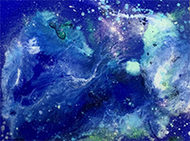 Augustus Francis abstract painting in Diffused Matter at Skidmore Contemporary Art in Laguna Beach CA January 2 - February 15 2026 011026